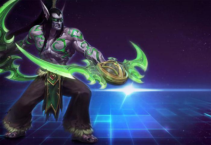 بطل من أبطال العاصفة Illidan توجه إلى Illidan في السواخن